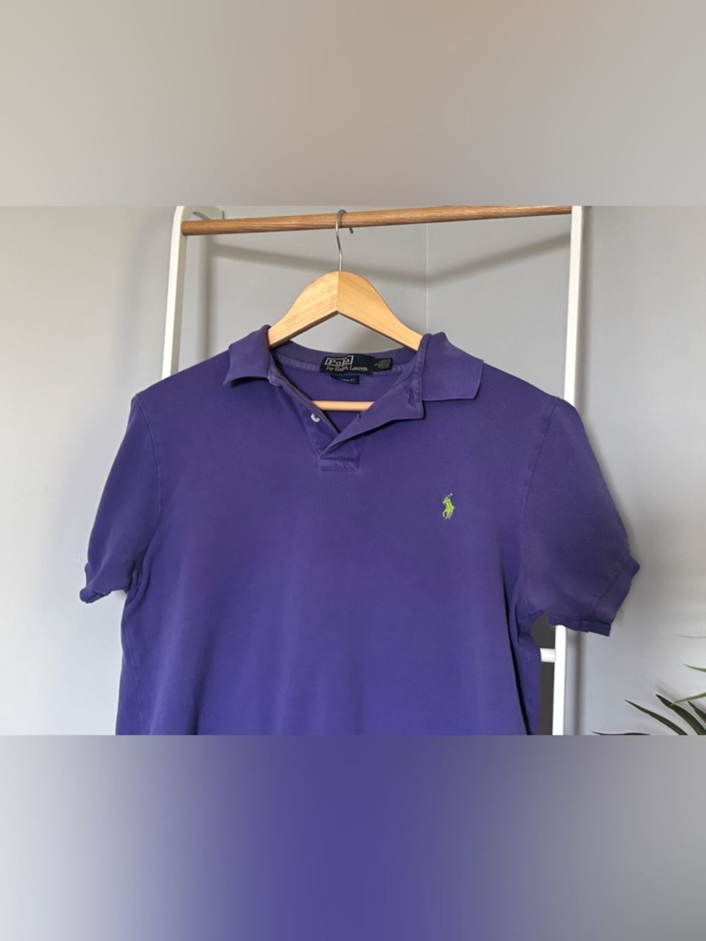 Ralph Lauren Purple Polo with Green Pony Embroidery - Picture 5 of 16